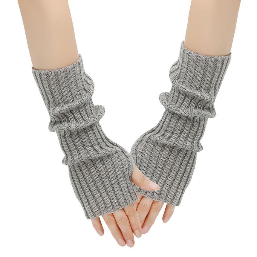 Plain Knit Arm Sleeves Product Image