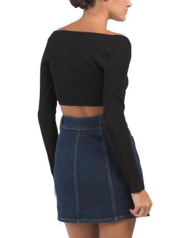 Long Sleeve Seamless V Front Top for Women | Spandex/Nylon Product Image