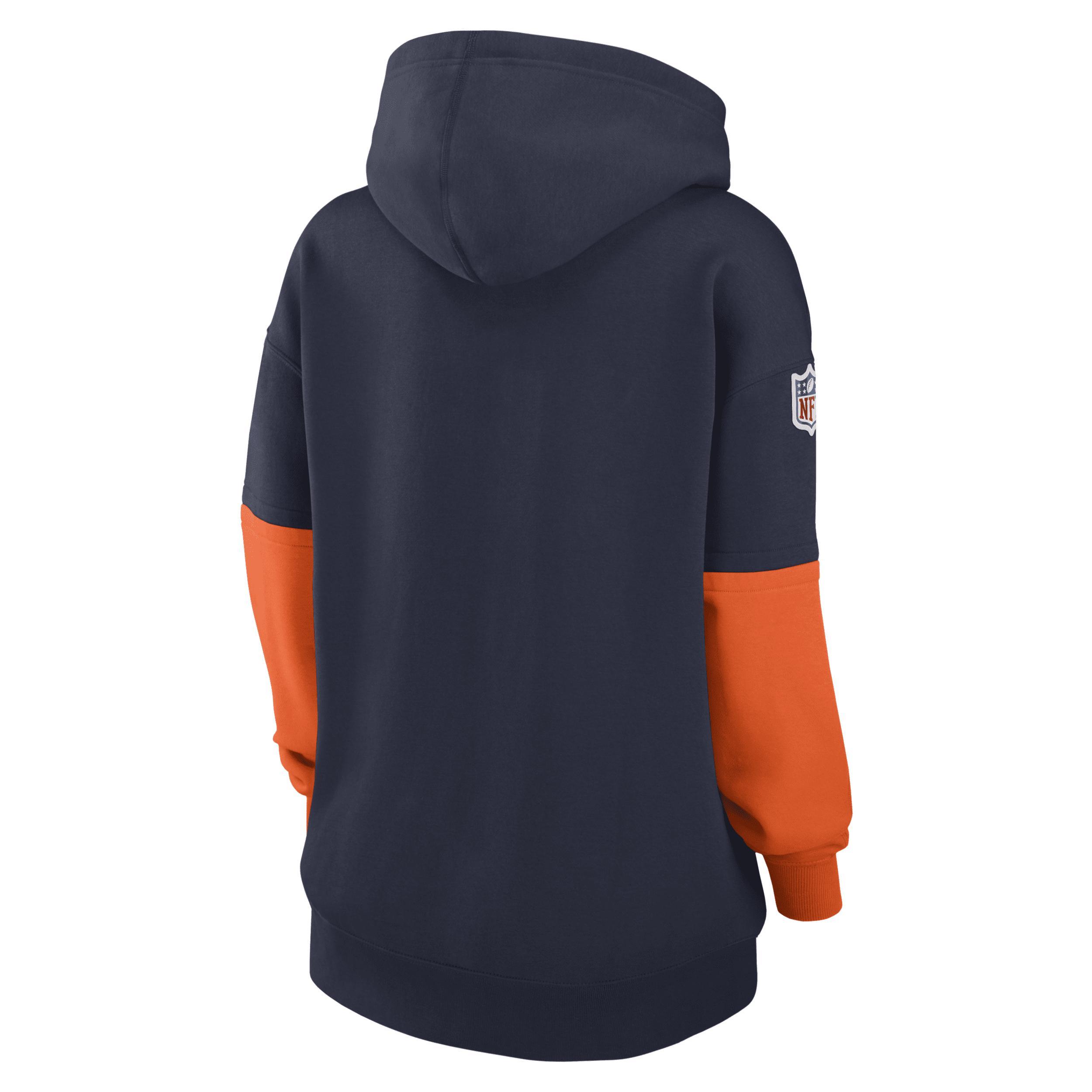 Denver Broncos Sideline Essential Nike Women's NFL Pullover Hoodie Product Image