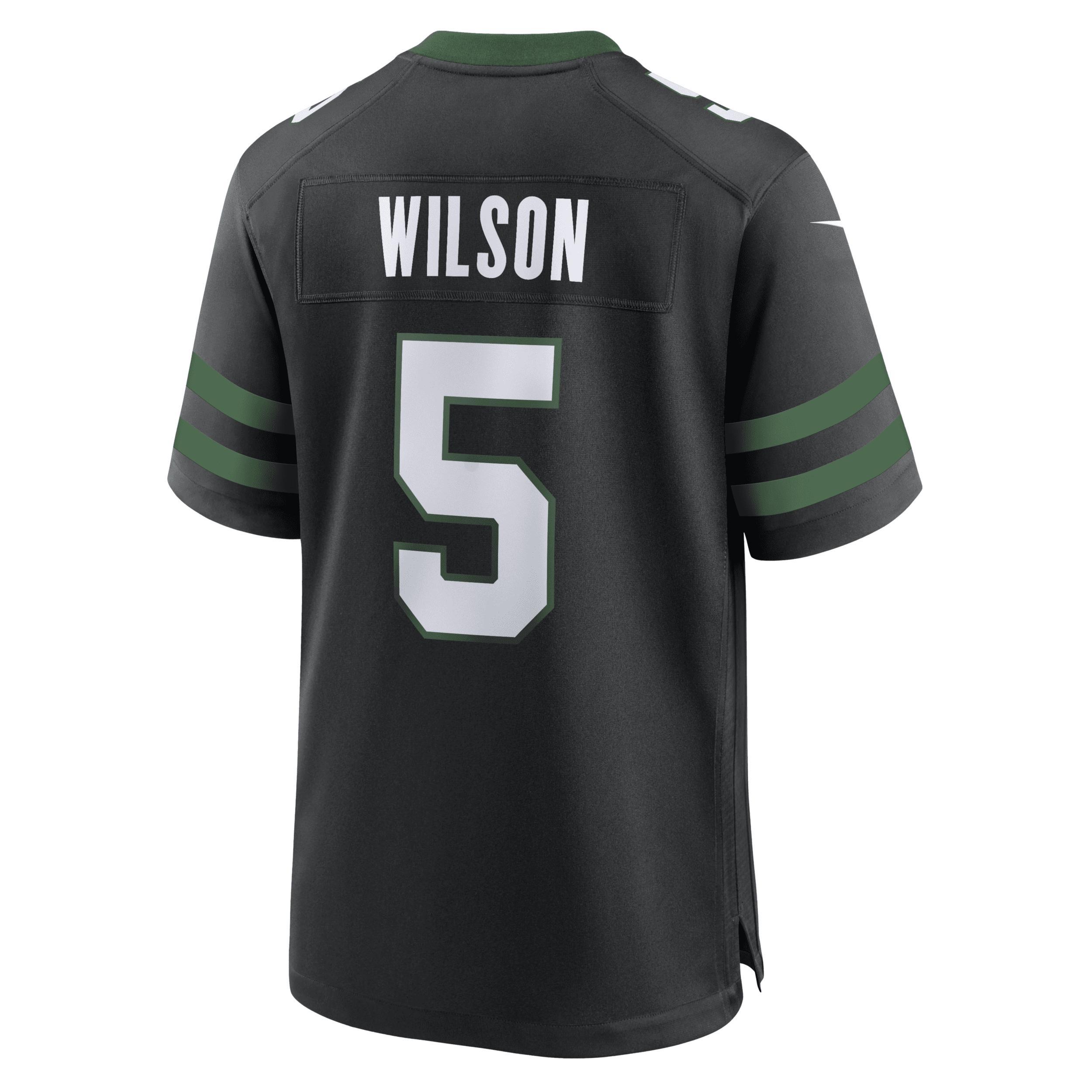 Men's Nike Garrett Wilson Legacy White New York Jets Game Jersey, Size: XL Product Image