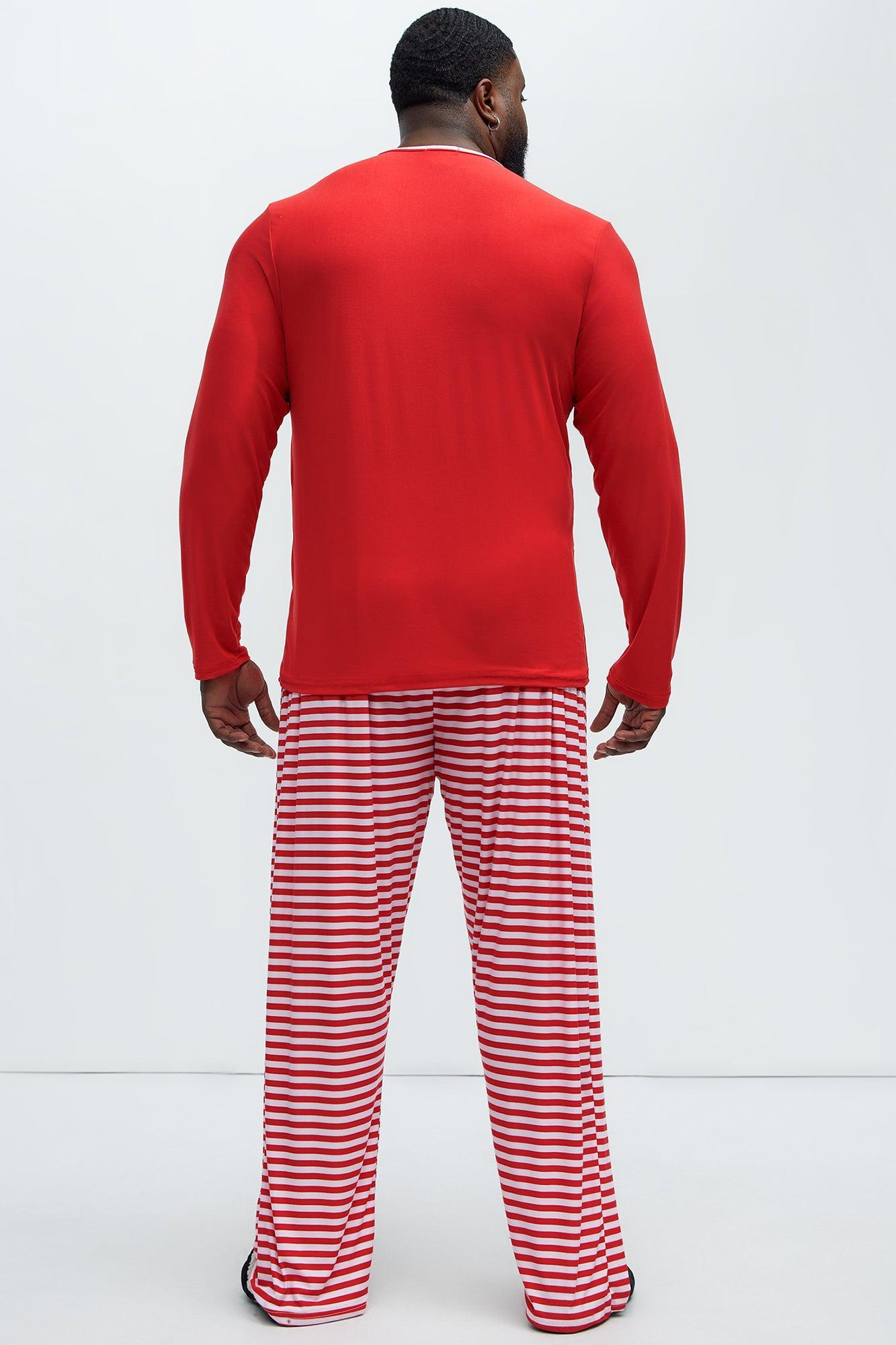 Be Merry Holiday PJ Set - Red/White Product Image