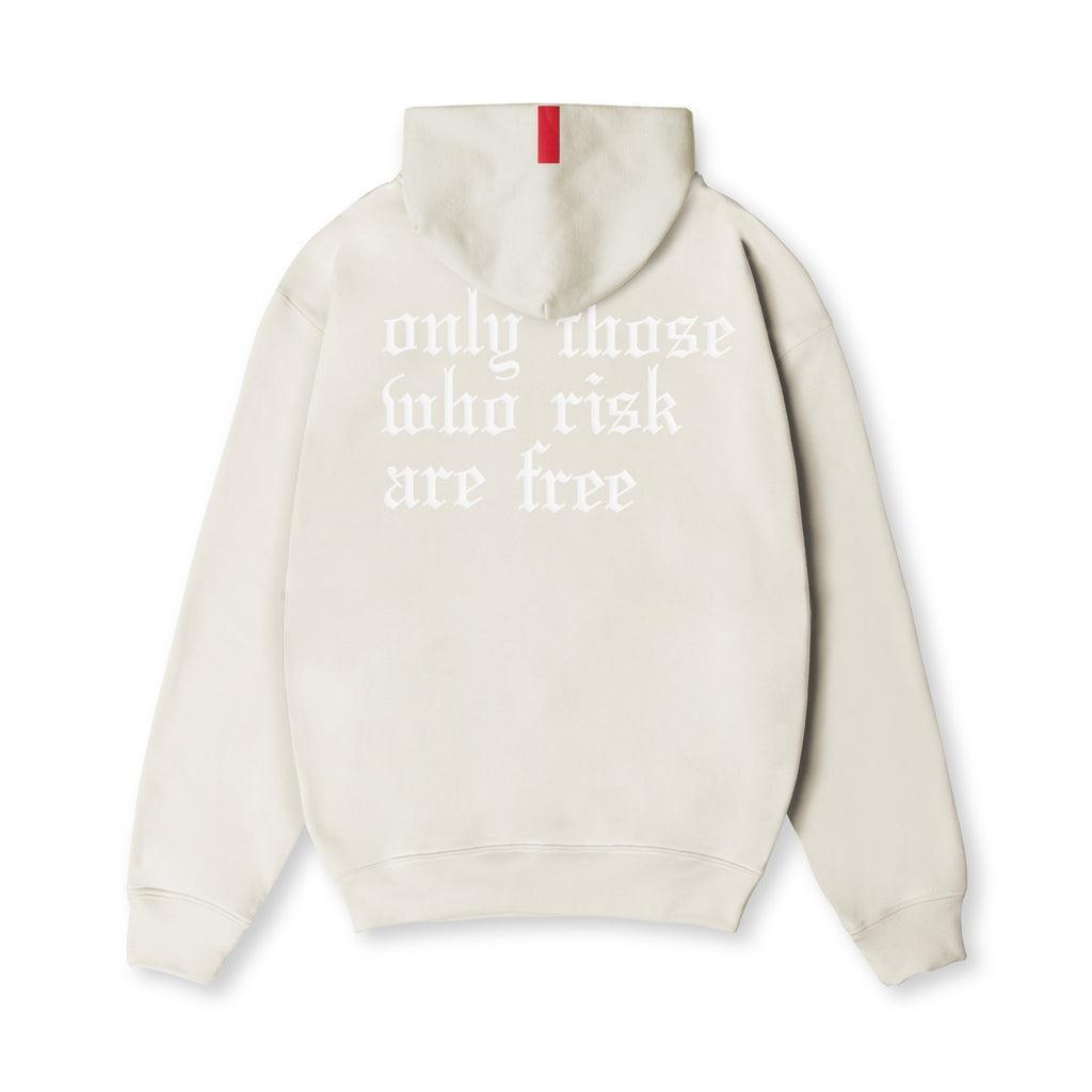 0874. Tech-Terry™ Zip Pocket Hoodie - Stone/White "Brush Wings/ASRV" Product Image