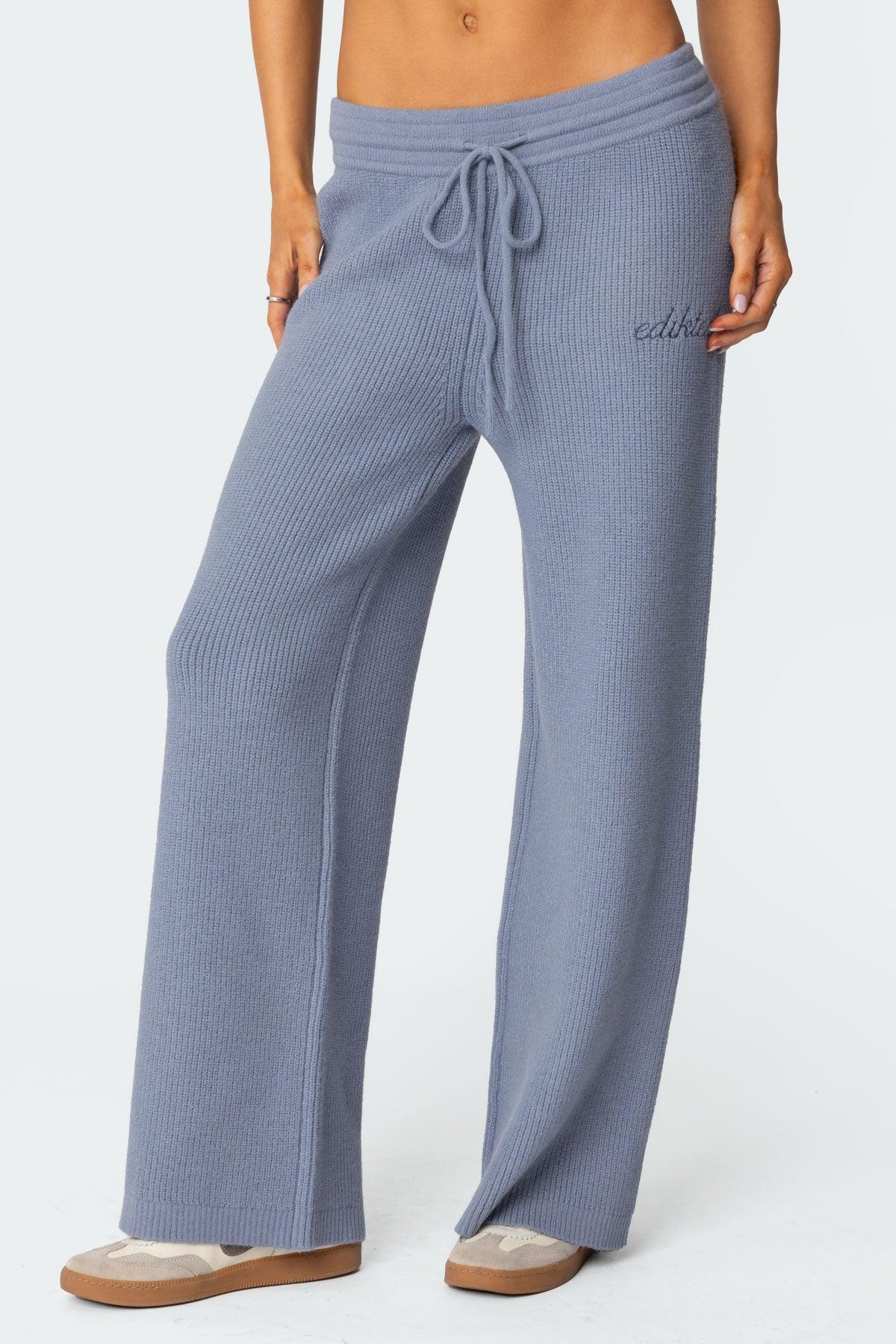 Kris Ribbed Knit Sweatpants Product Image