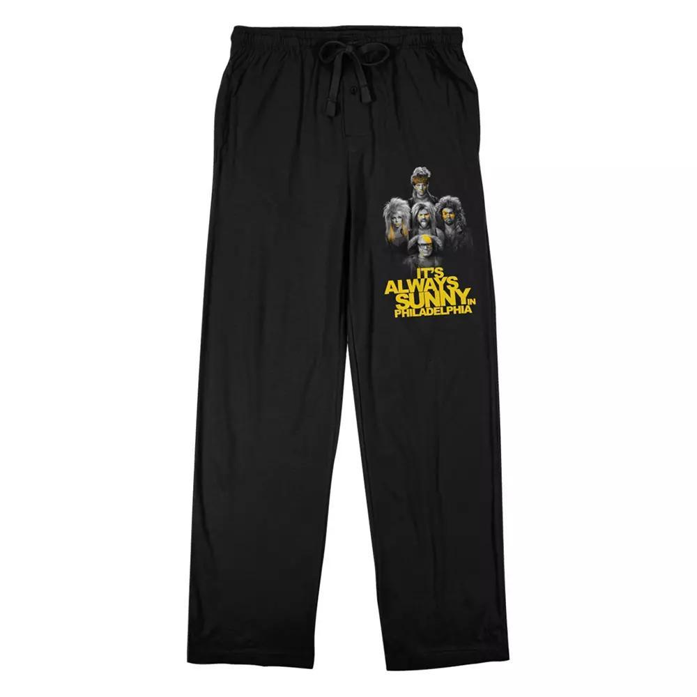 Men's It's Always Sunny in Philadelphia Sleep Pants, Size: Medium, Black Product Image