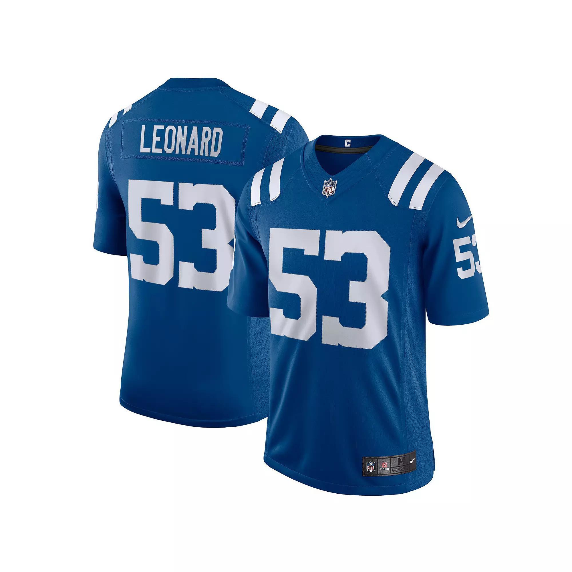 Men's Nike Shaquille Leonard Royal Indianapolis Colts Vapor Limited Jersey, Size: Small, Blue Product Image