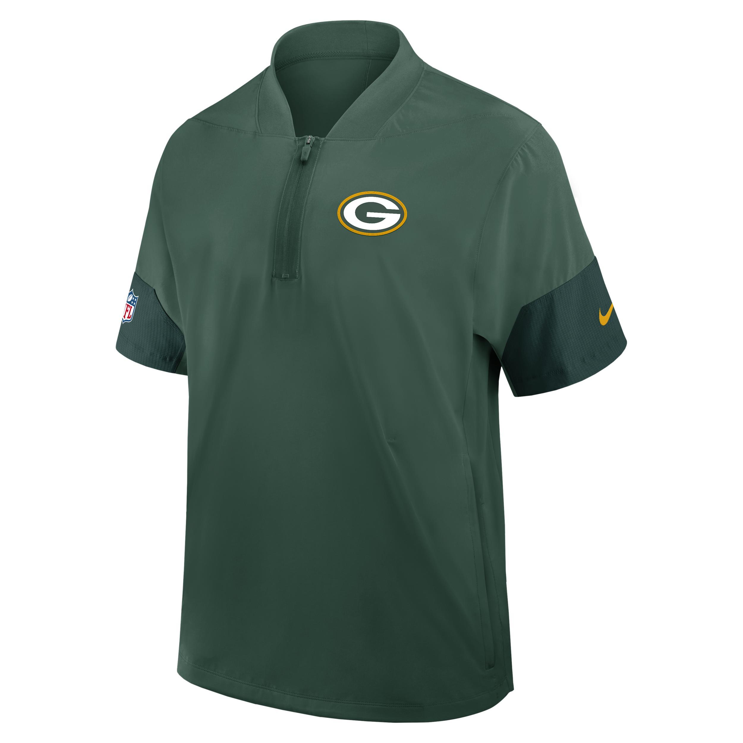 Los Angeles Rams Sideline Coach Nike Men's NFL 1/2-Zip Short-Sleeve Jacket Product Image