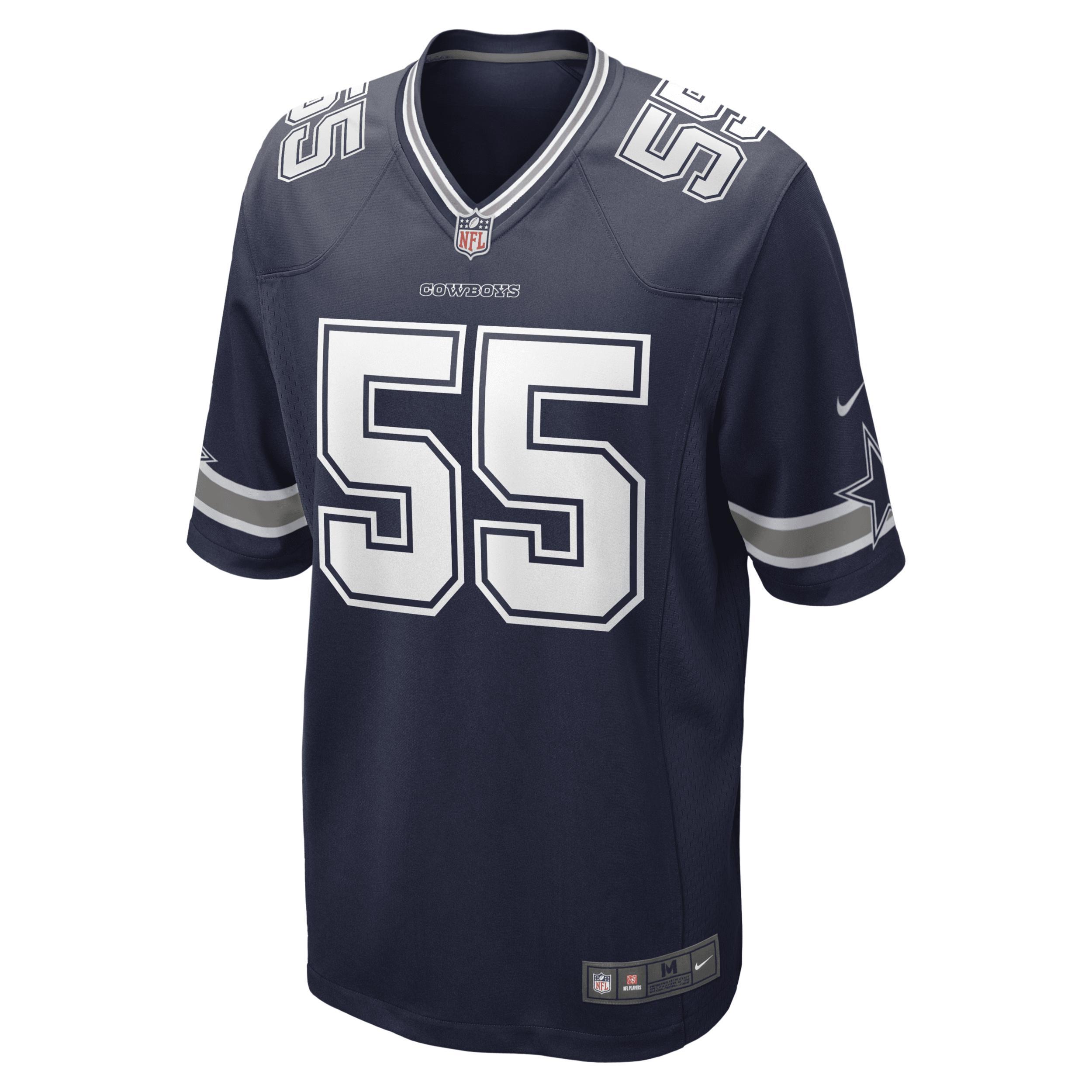Mens Nike Leighton Vander Esch Dallas Cowboys Team Game Jersey Blue Product Image