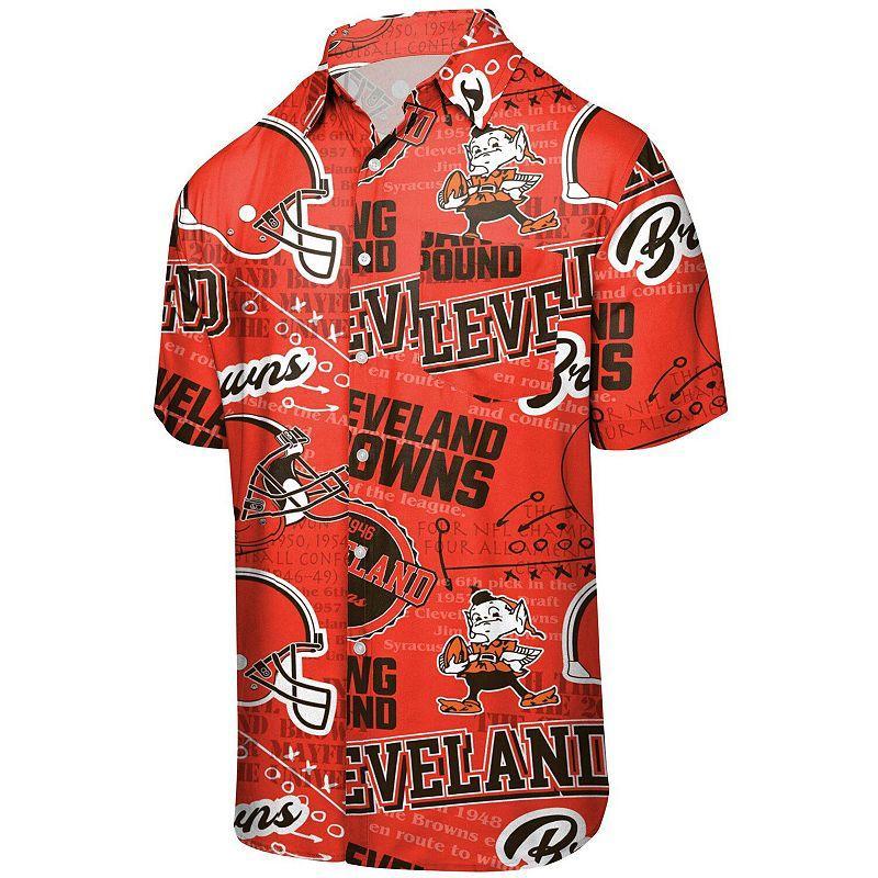 Mens FOCO Cleveland Browns Thematic Button-Up Shirt Product Image