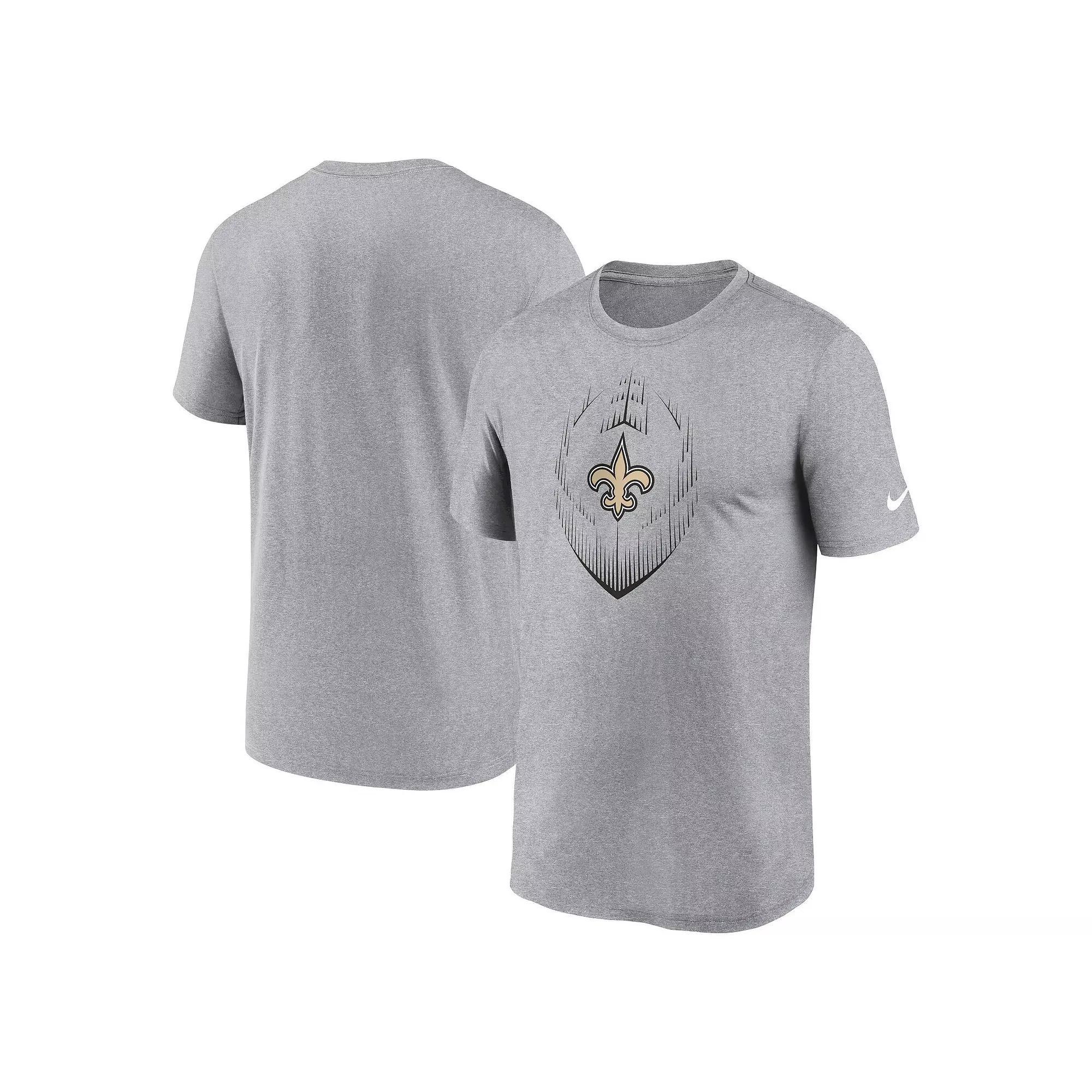 Men's Nike Heather Gray Seattle Seahawks Primetime Legend Icon Performance T-Shirt, Size: 2XL, Grey Product Image