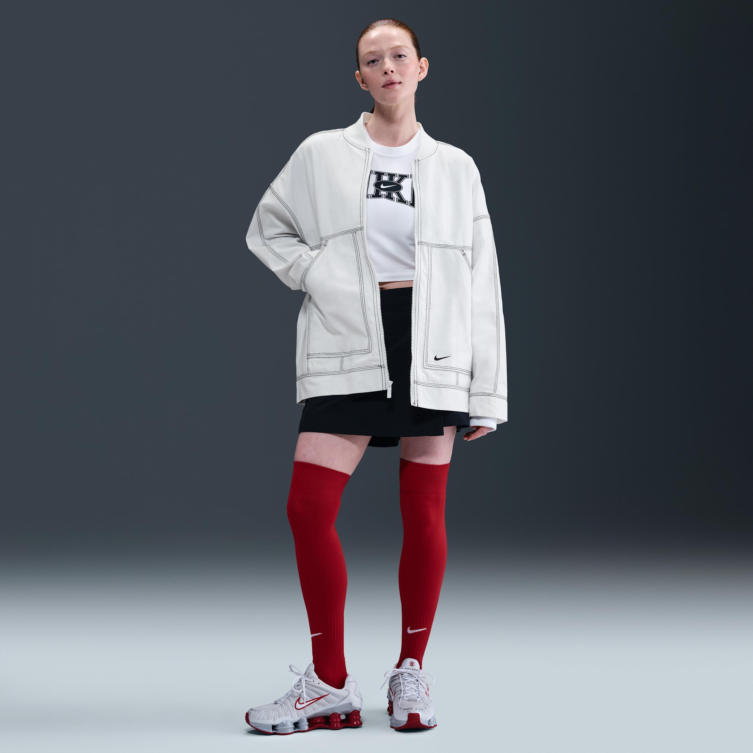 Women's Nike Sportswear Oversized Graphic Cargo Jacket Product Image