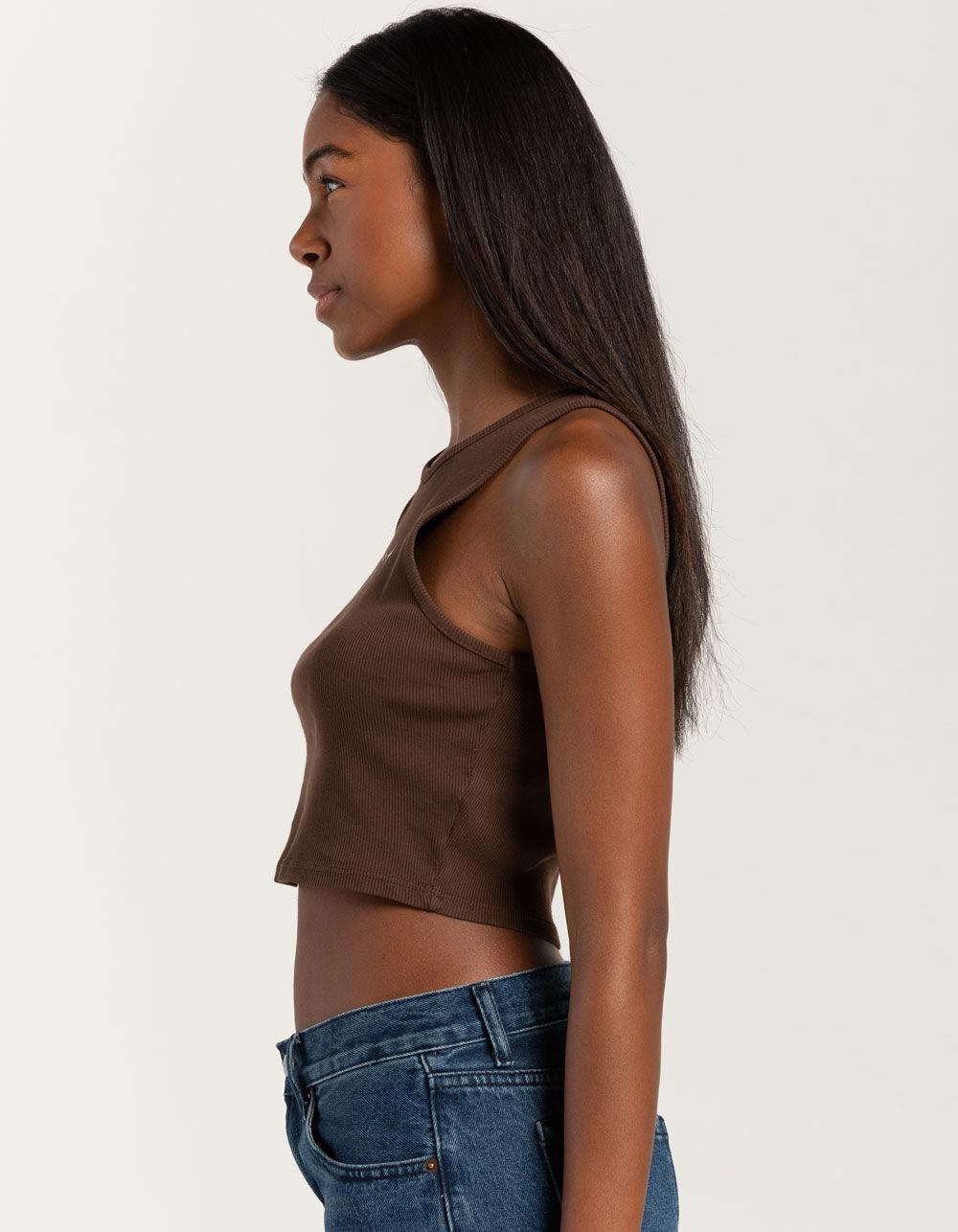 OBEY Obey Hearts Womens Tank Top - DARK BROWN Product Image