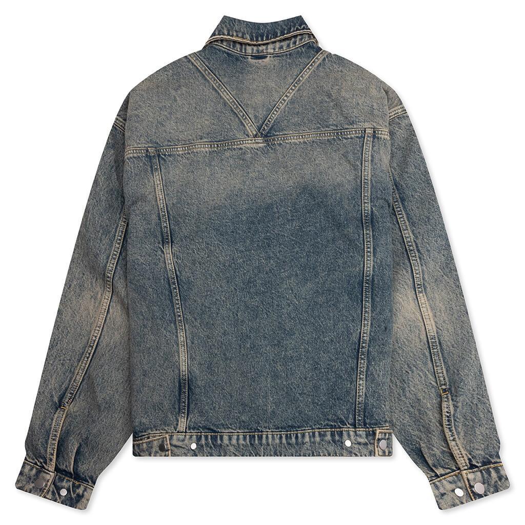 R4 Denim Jacket - Blue Cream Male Product Image