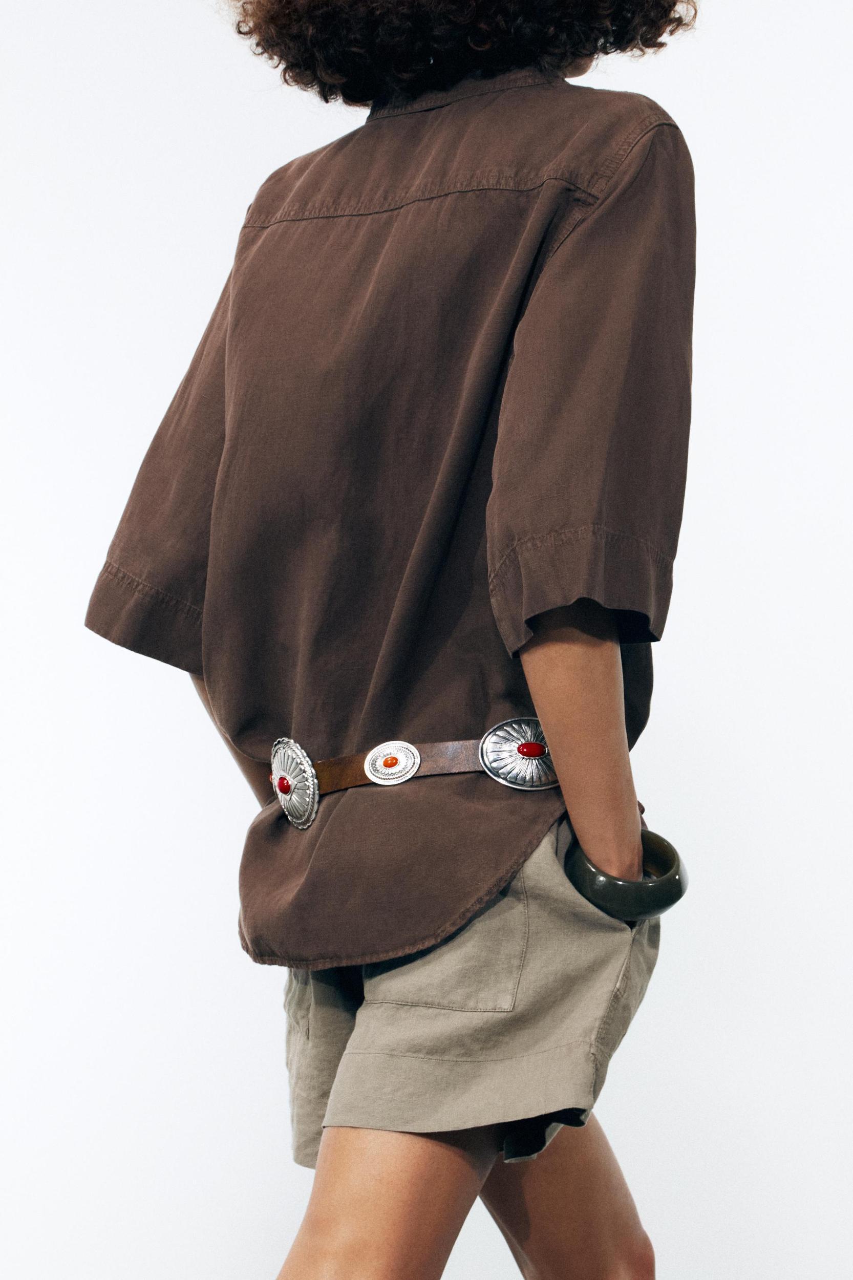 STONE LEATHER BELT Product Image