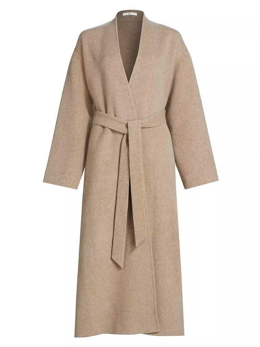 Double Wrap Belted Coat Product Image