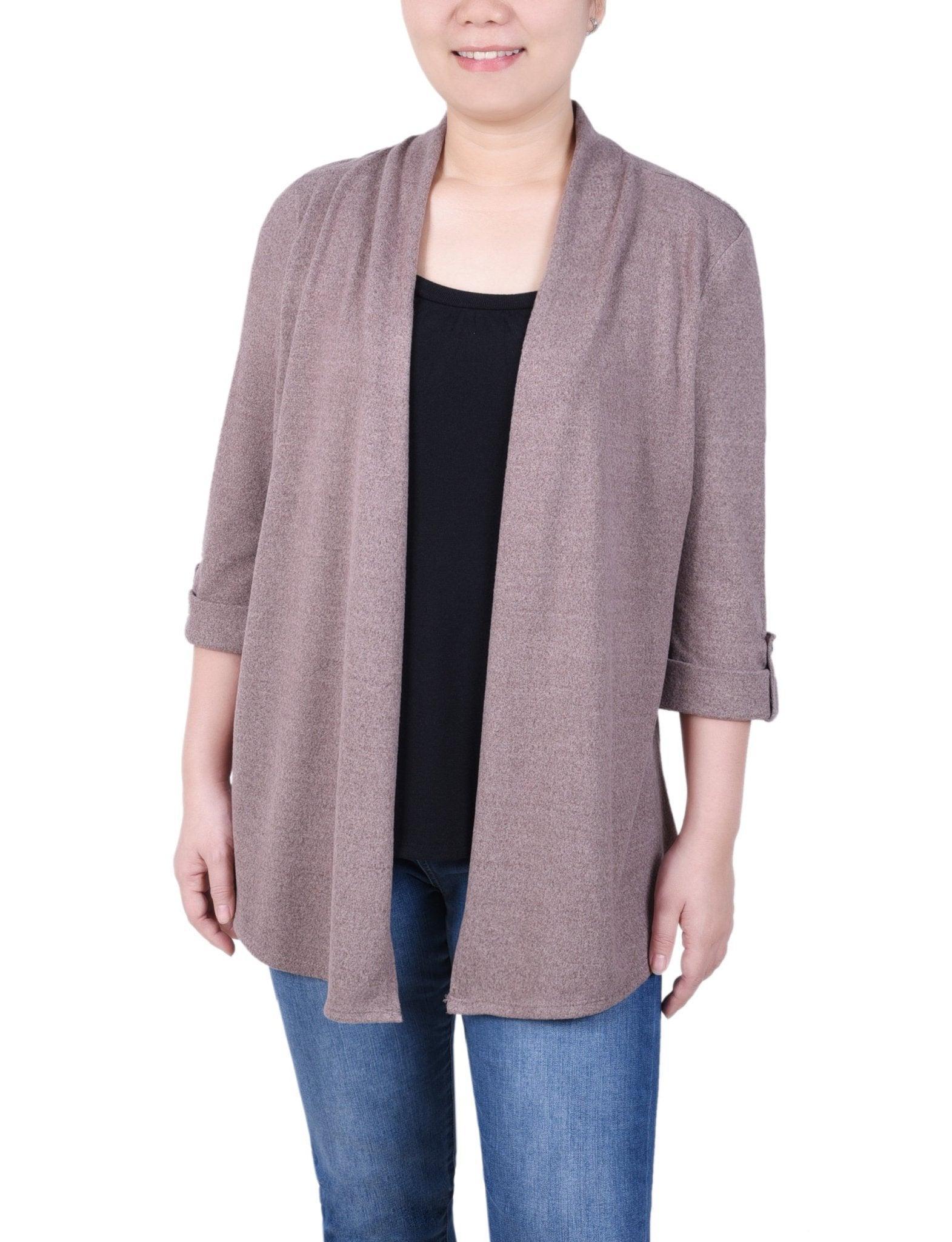 3/4 Length Sleeve Two In One Top - Petite Product Image