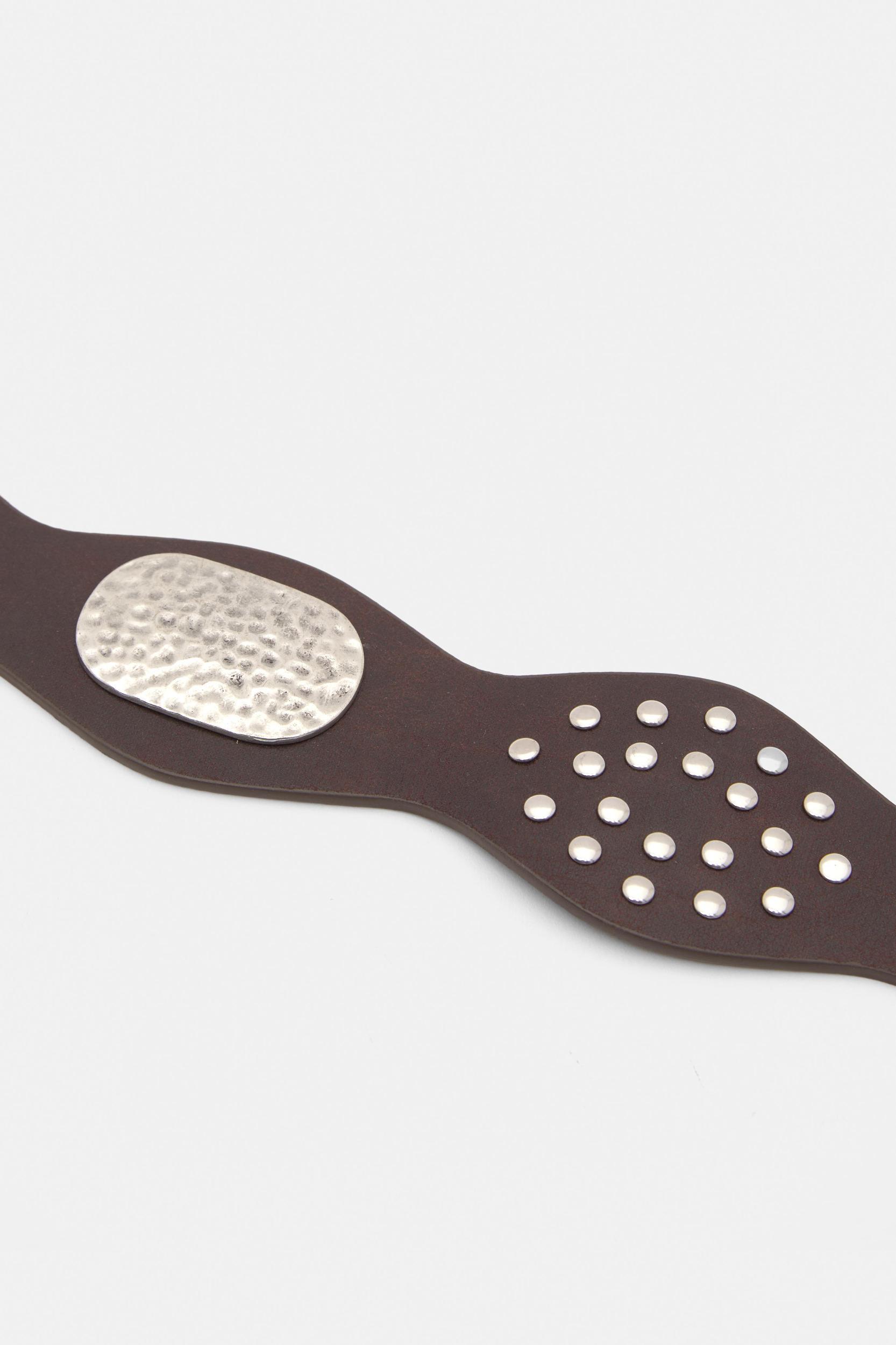 Faux leather studded belt Product Image