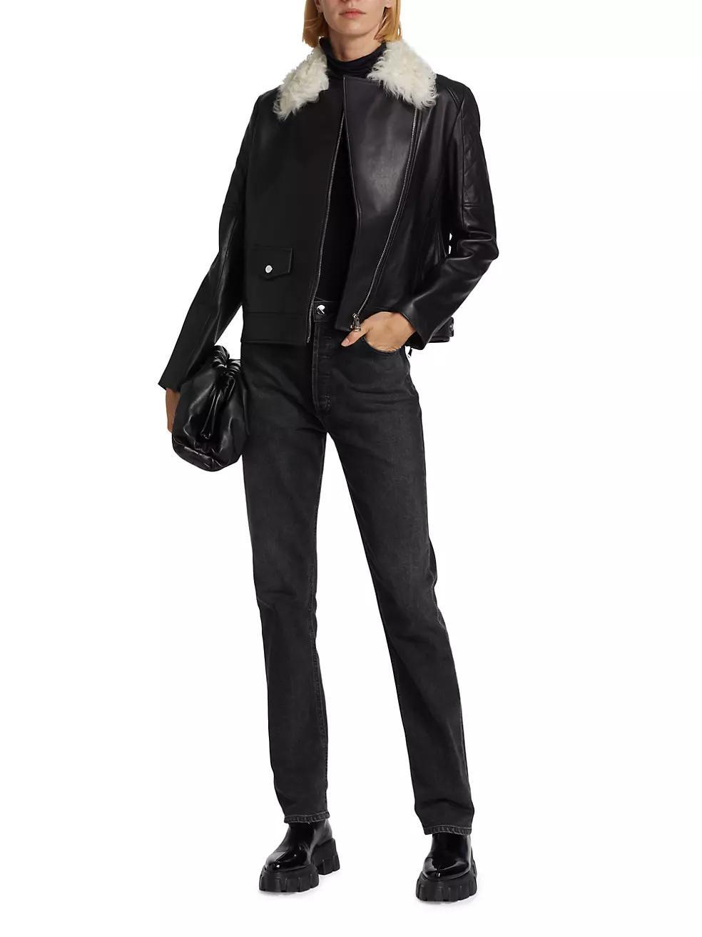 Maximilian Shearling Collar Jacket Product Image