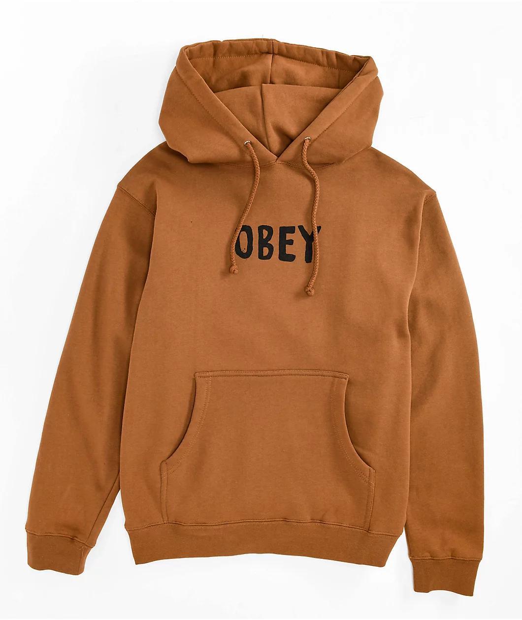 Obey Hong Kong Photo Brown Sugar Hoodie Product Image