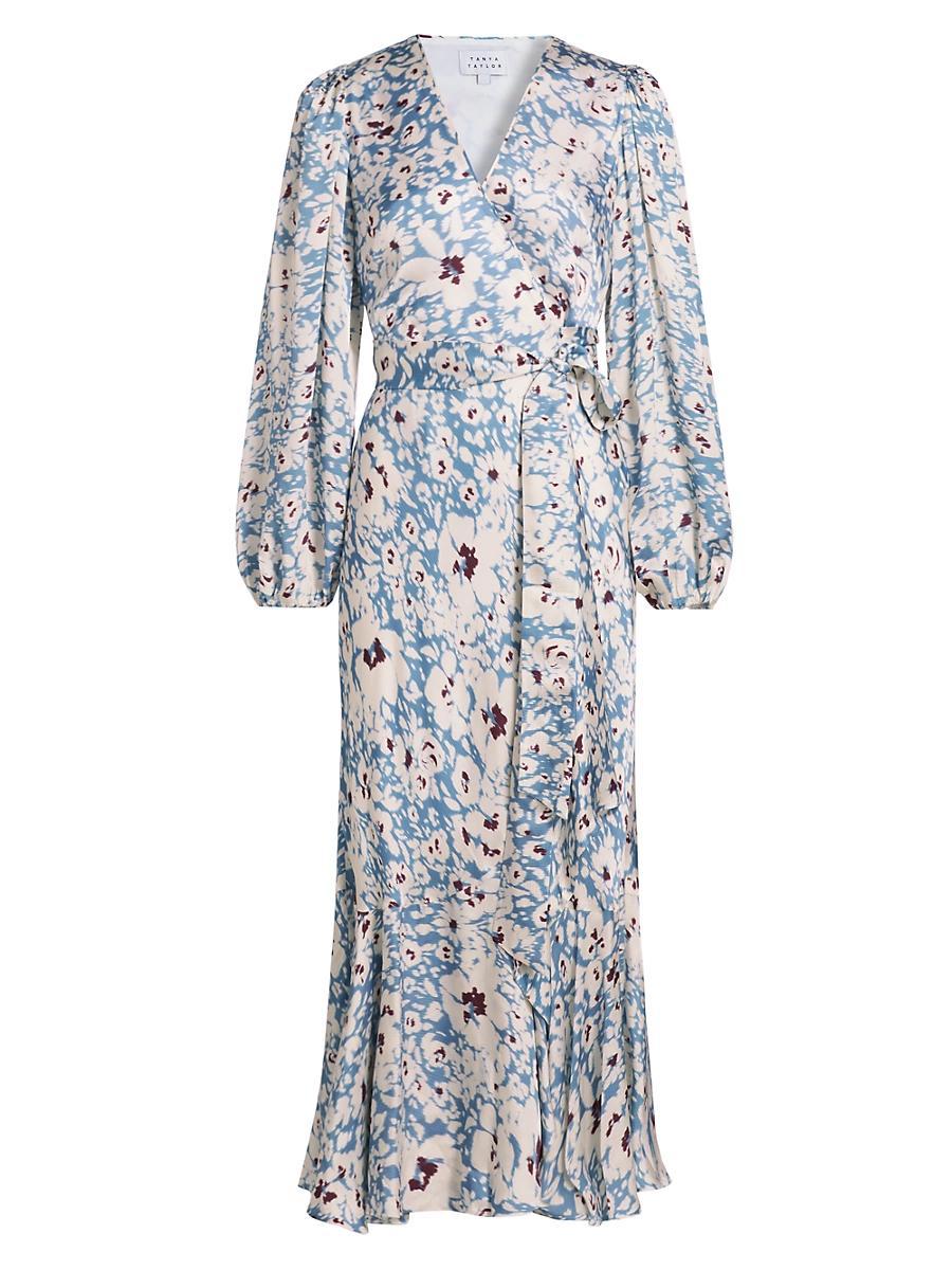 Womens Blaire Satin Midi-Dress Product Image