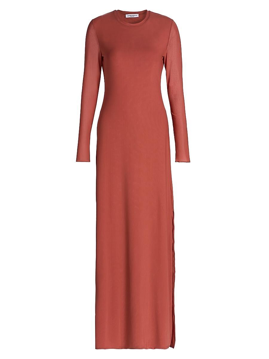 Womens Scarlet Floral Fitted Maxi Dress Product Image