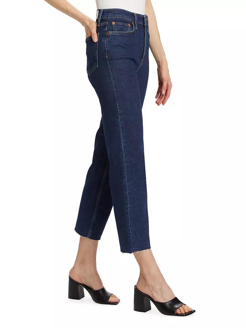 70s Stove Pipe High-Rise Crop Jeans Product Image