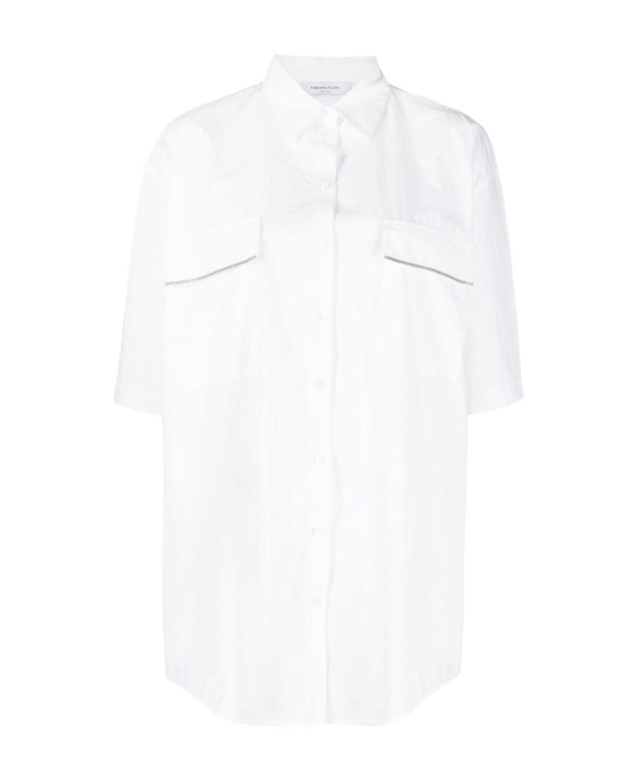 FABIANA FILIPPI A Short Sleeved Shirt In White Product Image