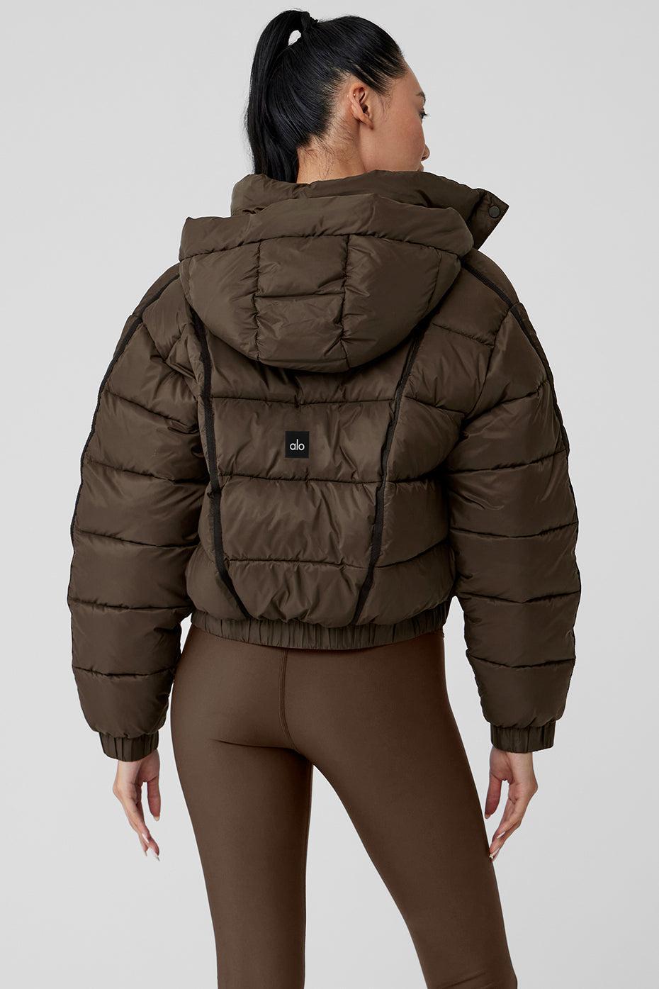 Alo Yoga | Aspen Love Puffer Jacket Brown, Size: XS Product Image