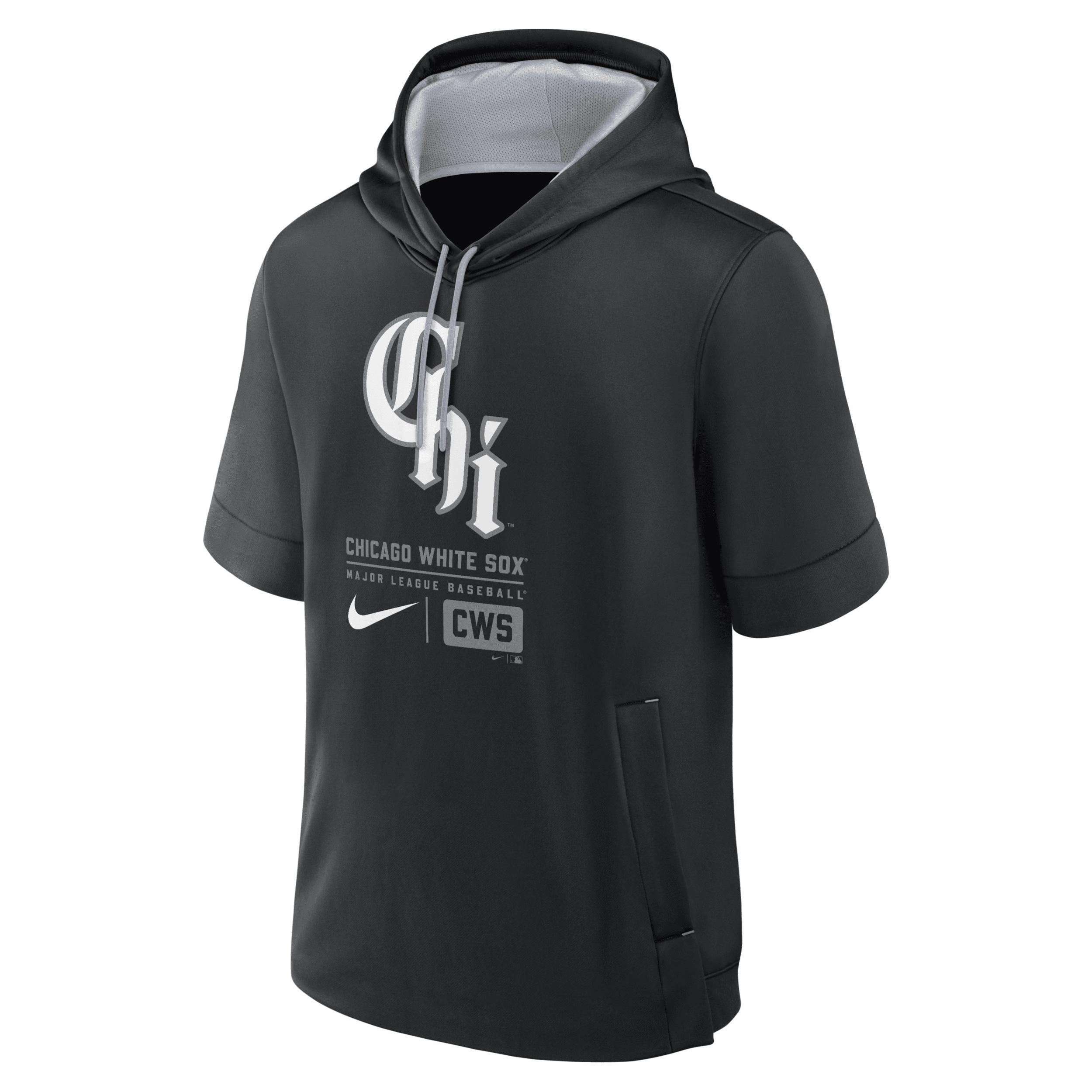 Men's Nike Black Chicago White Sox Tri Code Lockup Short Sleeve Pullover Hoodie, Size: 2XL Product Image