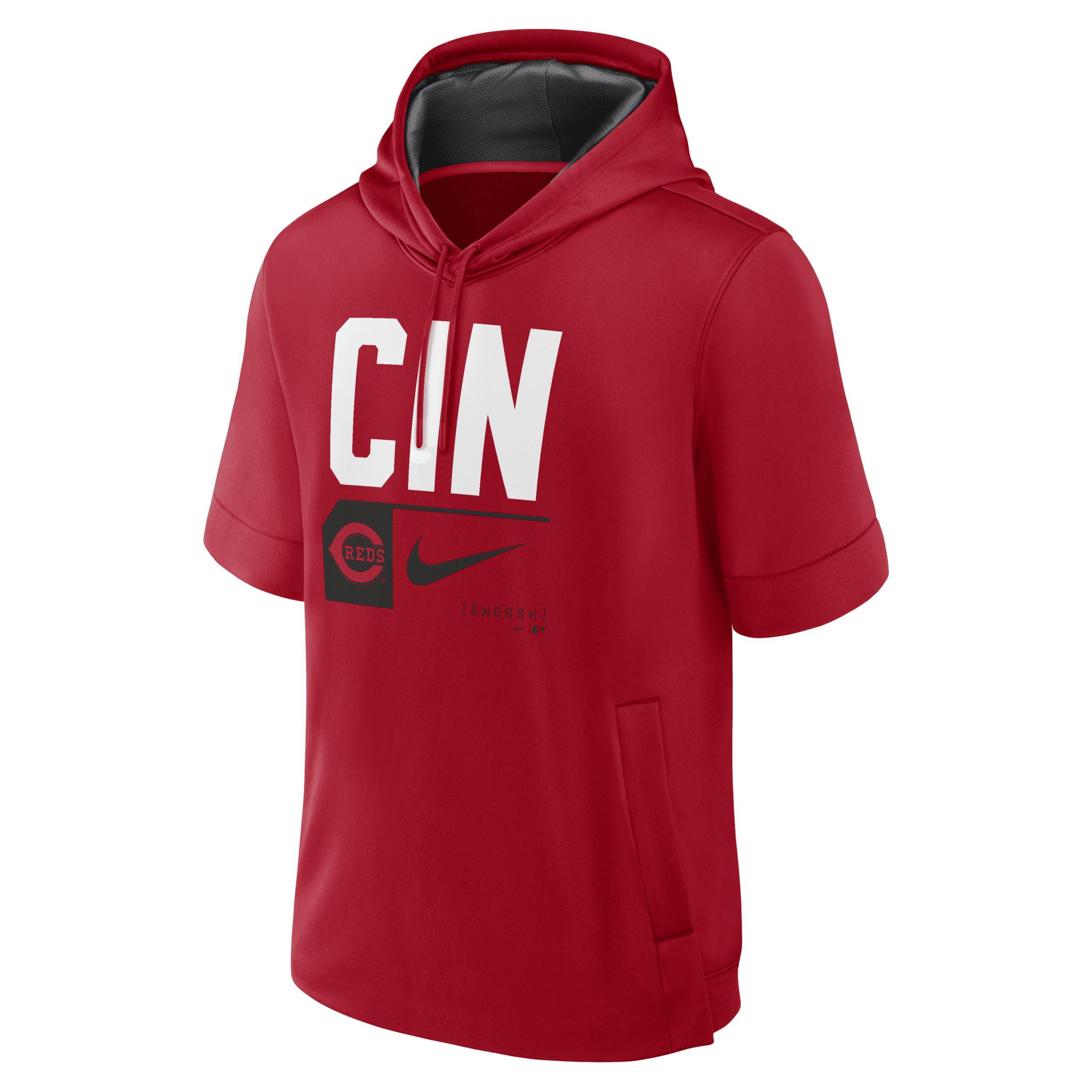 Men's Nike Royal Toronto Blue Jays Tri Code Lockup Short Sleeve Pullover Hoodie, Size: 2XL, Jay Blue Product Image