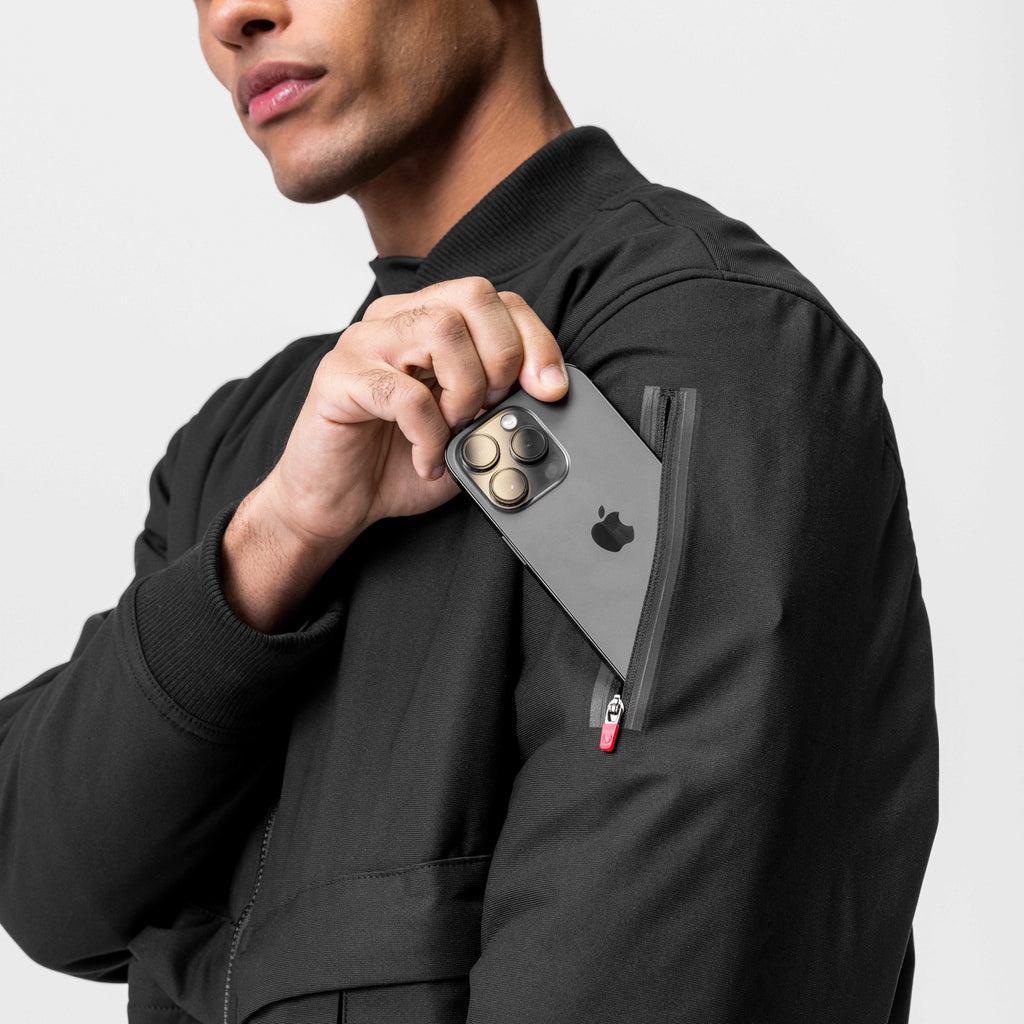 0677. Kinterra™ Weatherproof Bomber Jacket - Black Product Image