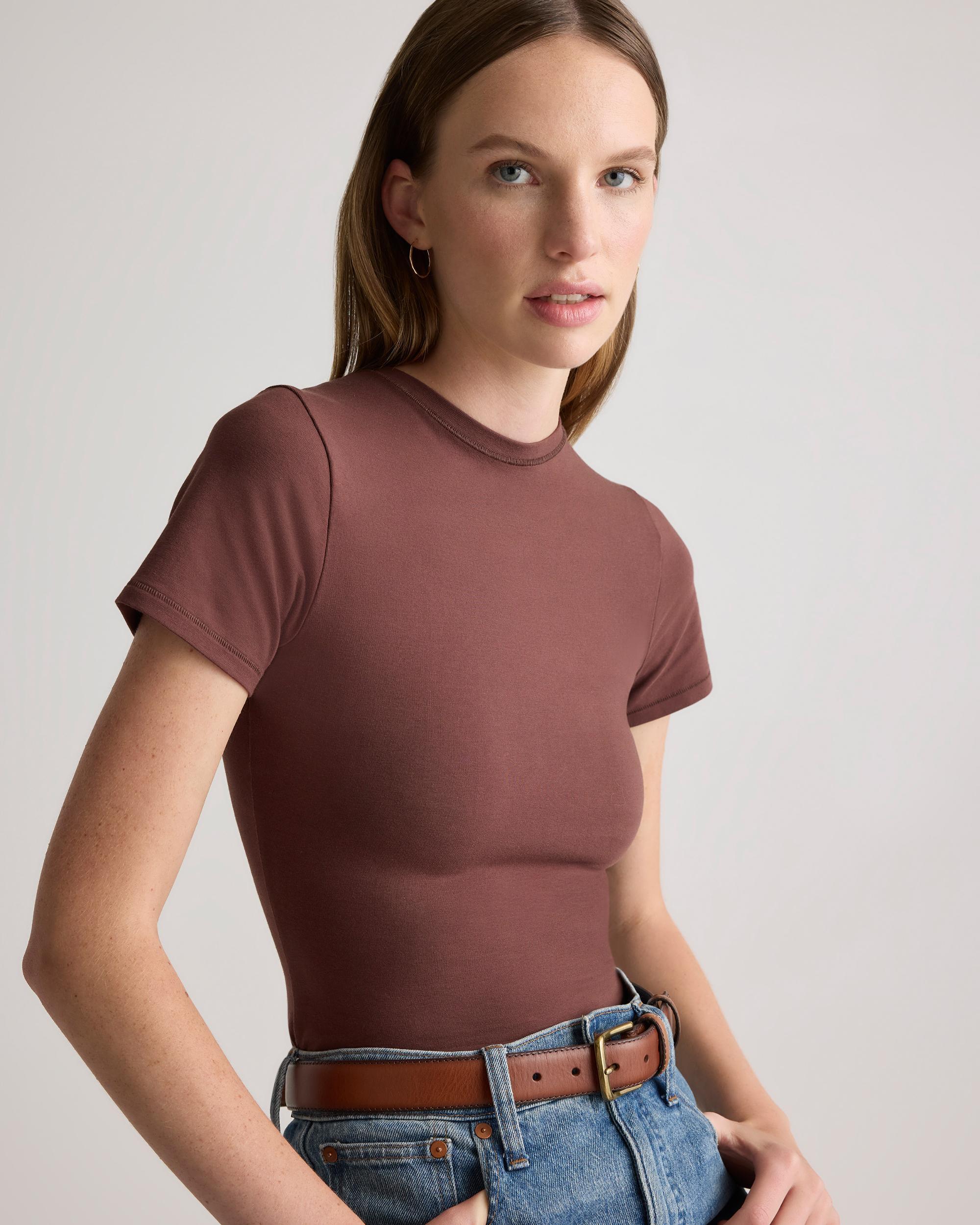 Quince | Women's Stretch Cotton Jersey Fitted T-Shirt Size XL, Organic Cotton Product Image