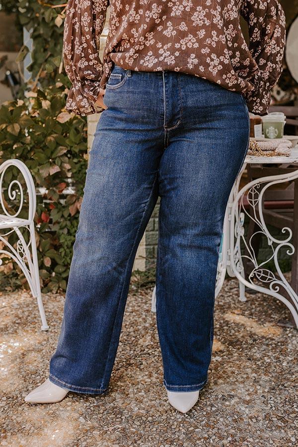 JUDY BLUE Molly High Waist Straight Leg Jean Curves Product Image