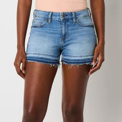 a.n.a Womens Mid Rise 3 1/2" Denim Short Product Image