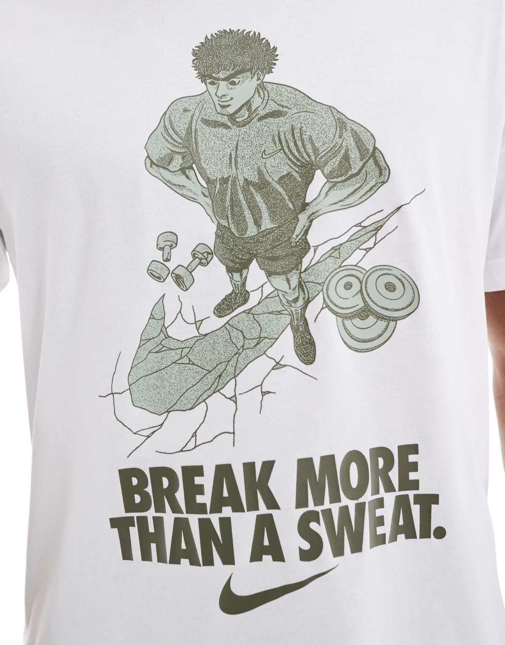 Nike Training IYKYK graphic T-shirt in white Product Image