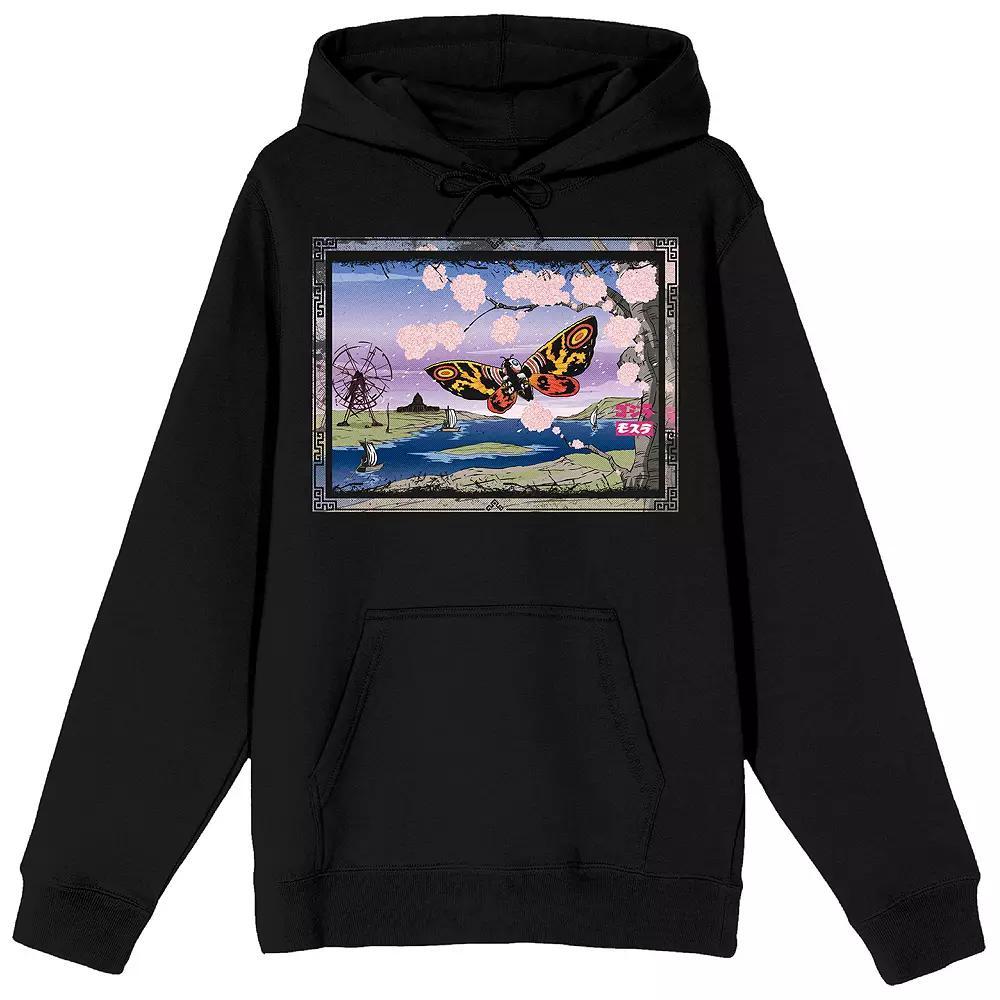 Men's Godzilla Classic Mothra Hoodie, Size: XXL, Black Product Image
