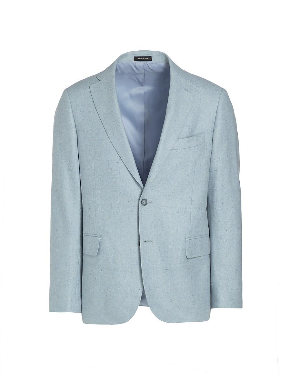 Mens COLLECTION Speckled Silk & Wool-Blend Two-Button Sport Coat Product Image
