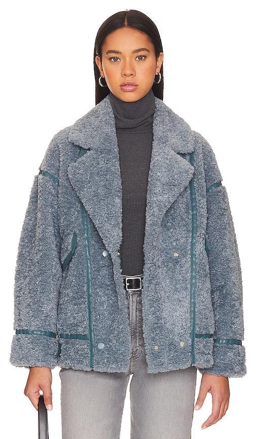 Womens Badu Sherpa Biker Jacket Product Image