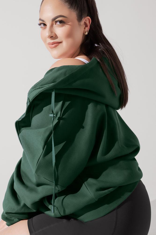 Zip Cloud Hoodie - Crimson Product Image