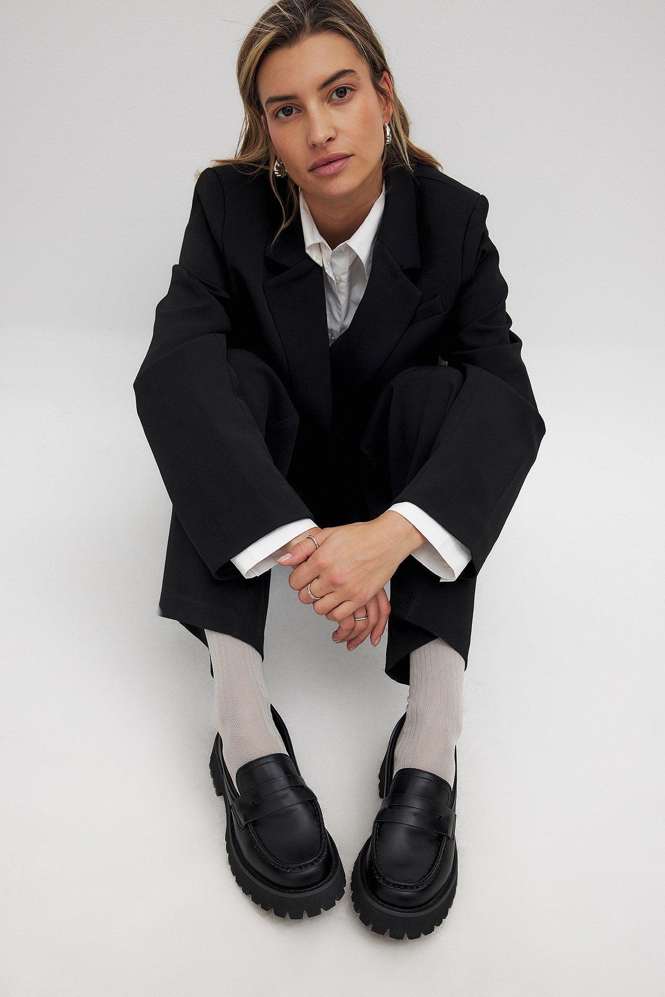 Seam Detail Loafers Product Image