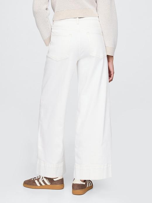 High Rise Stride Wide-Leg Ankle Jeans Product Image