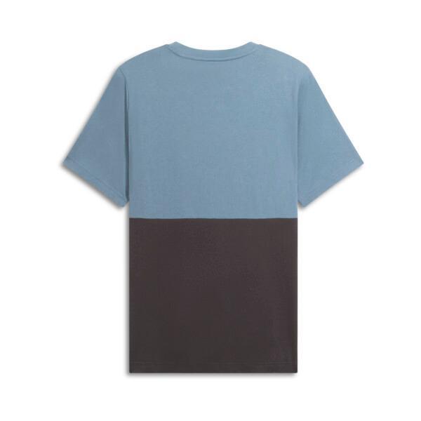 PUMA Power Men's Colorblock T-Shirt in Grey Skies Product Image