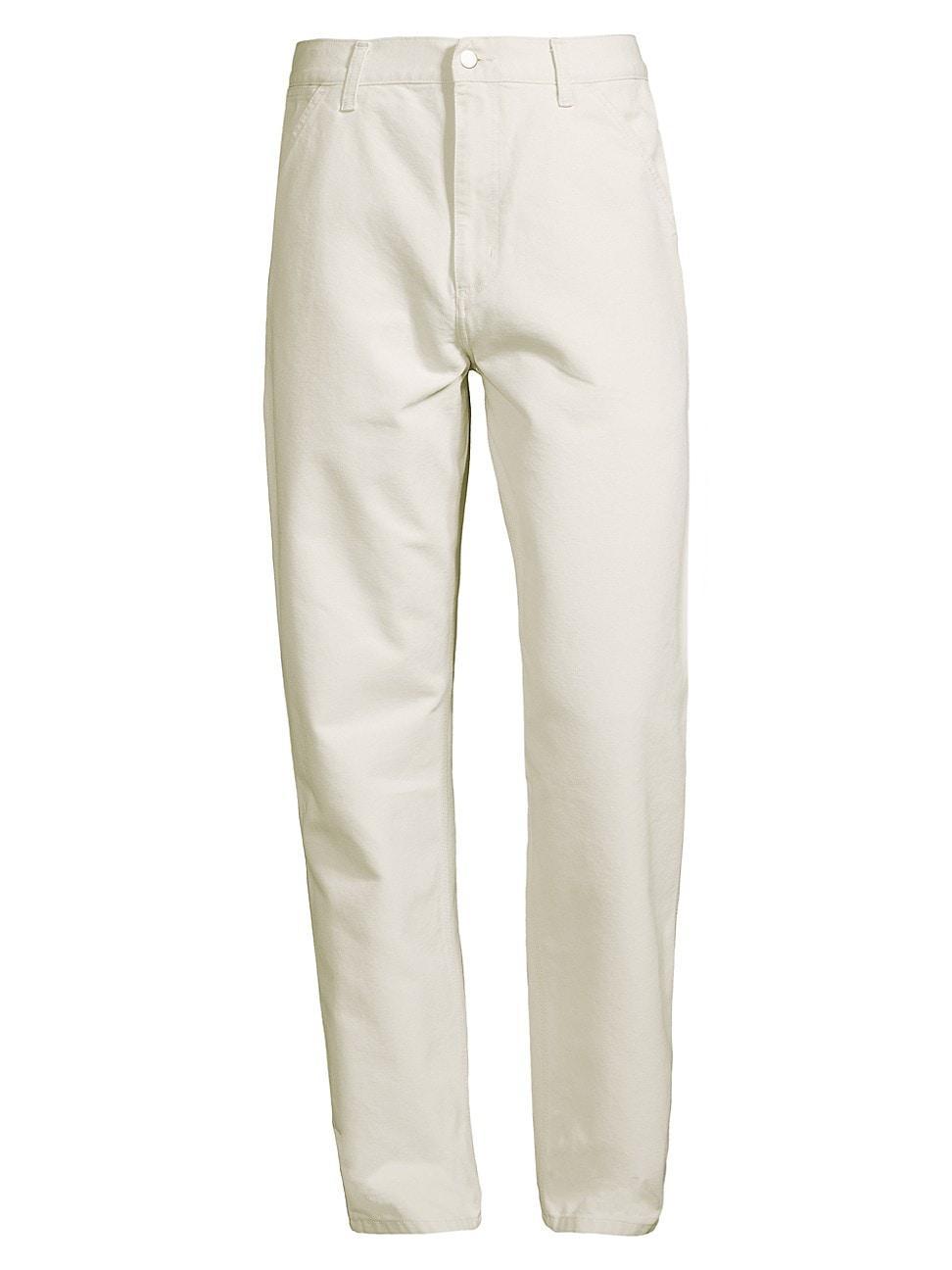Mens Cotton Straight-Leg Pants Product Image