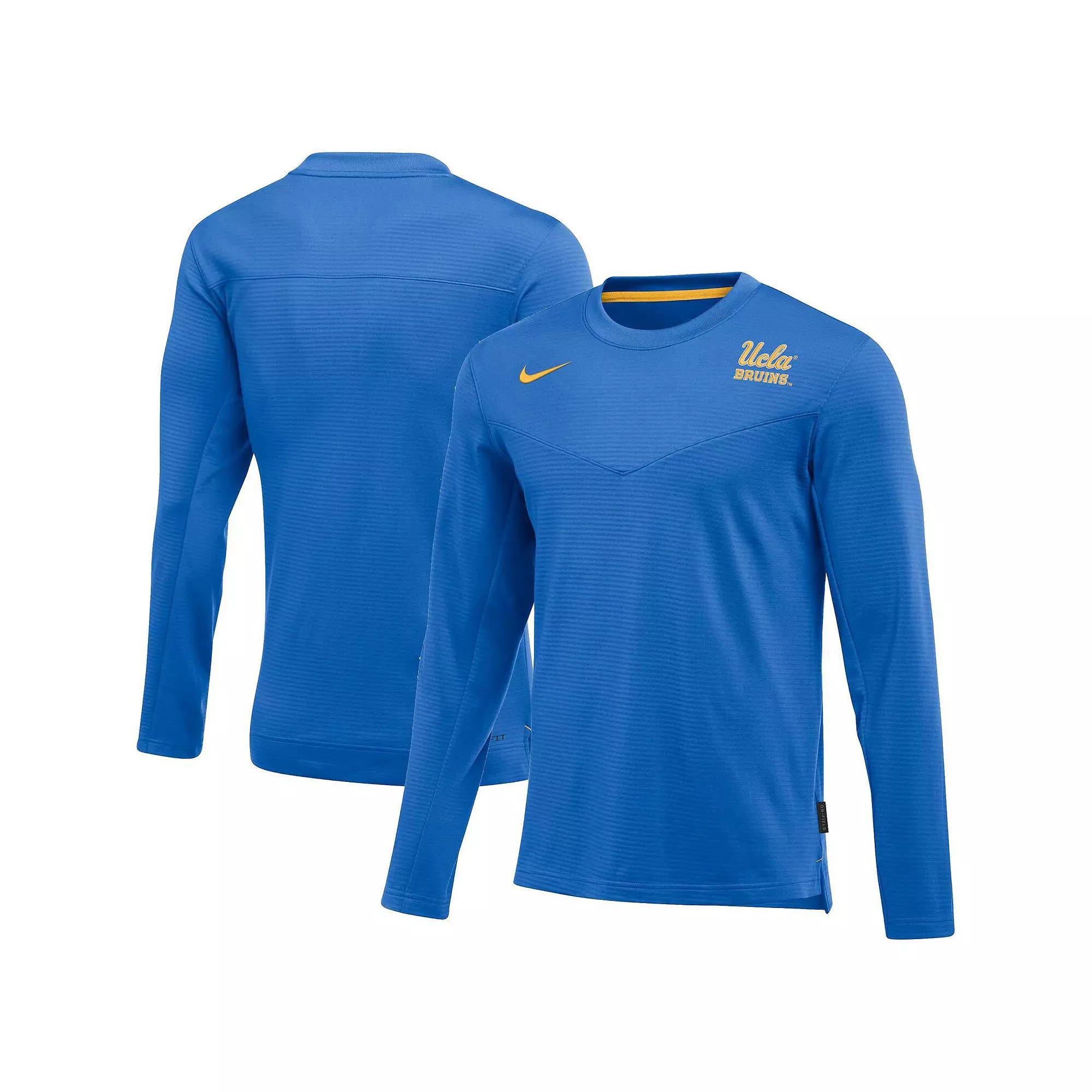 Men's Nike Blue UCLA Bruins 2022 Game Day Sideline Performance Long Sleeve T-Shirt, Size: Medium Product Image