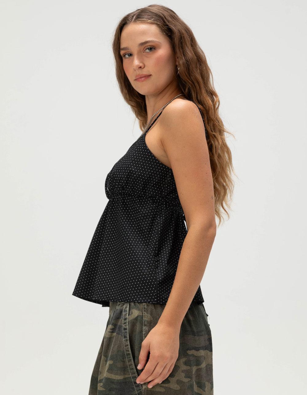 RSQ Womens Babydoll Cami - BLK/WHT Product Image