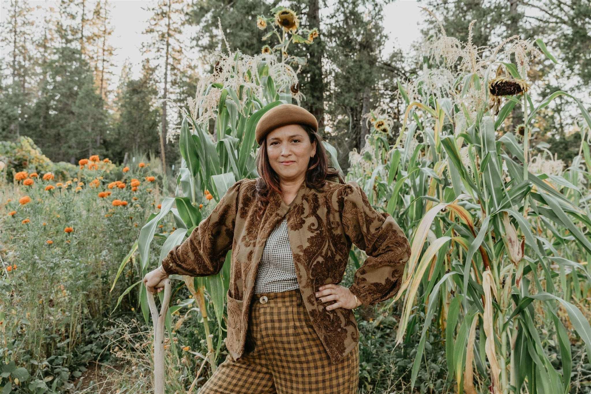 Jane Jacket in Bronze Jaquard Product Image
