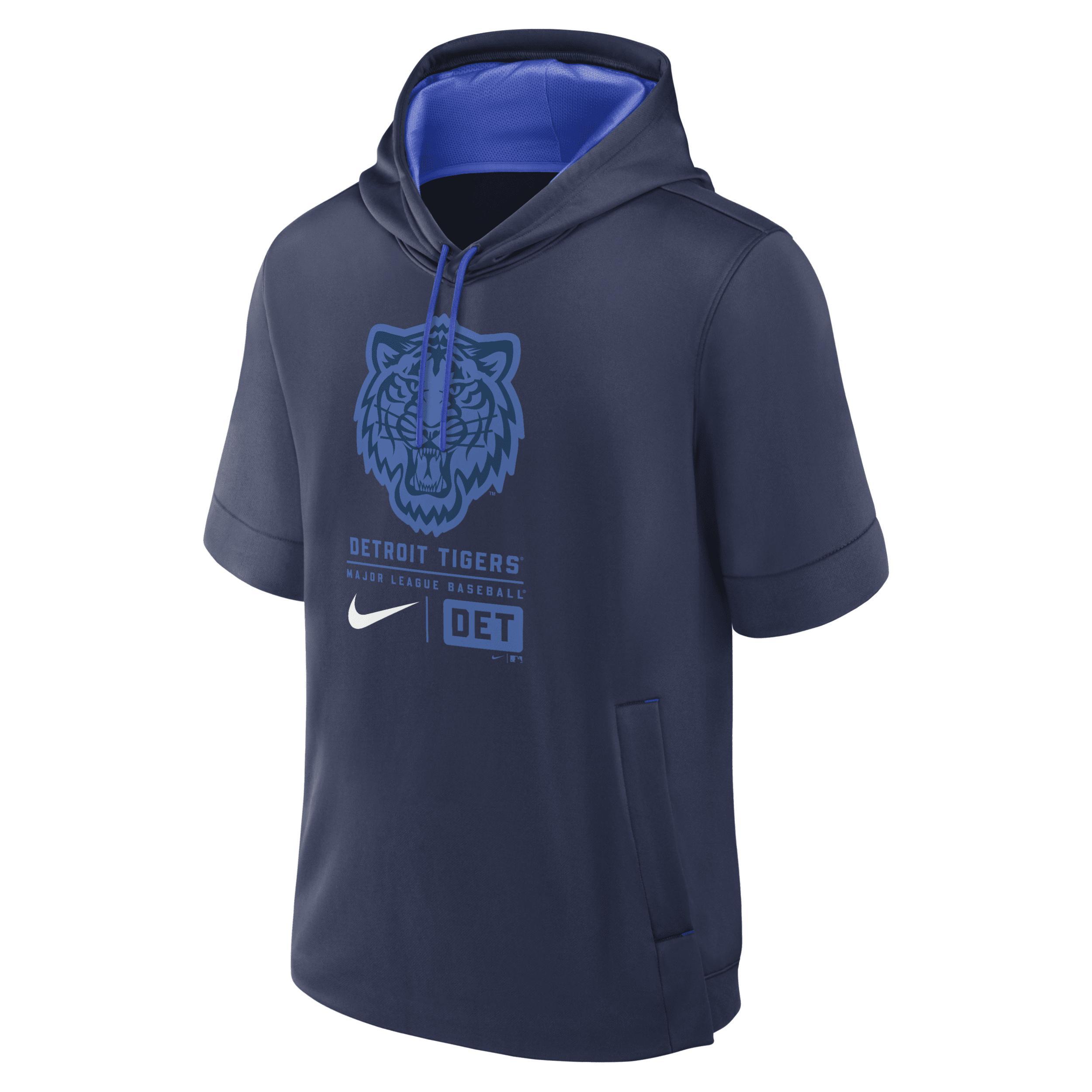 Mens Nike Houston Astros Tri Code Lockup Short Sleeve Pullover Hoodie Blue Product Image