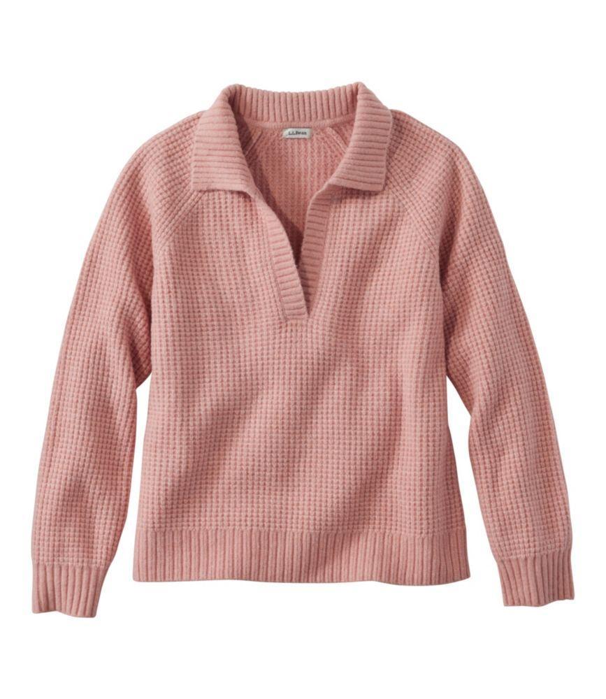 Women's SuperSoft Waffle Sweater, Polo Product Image