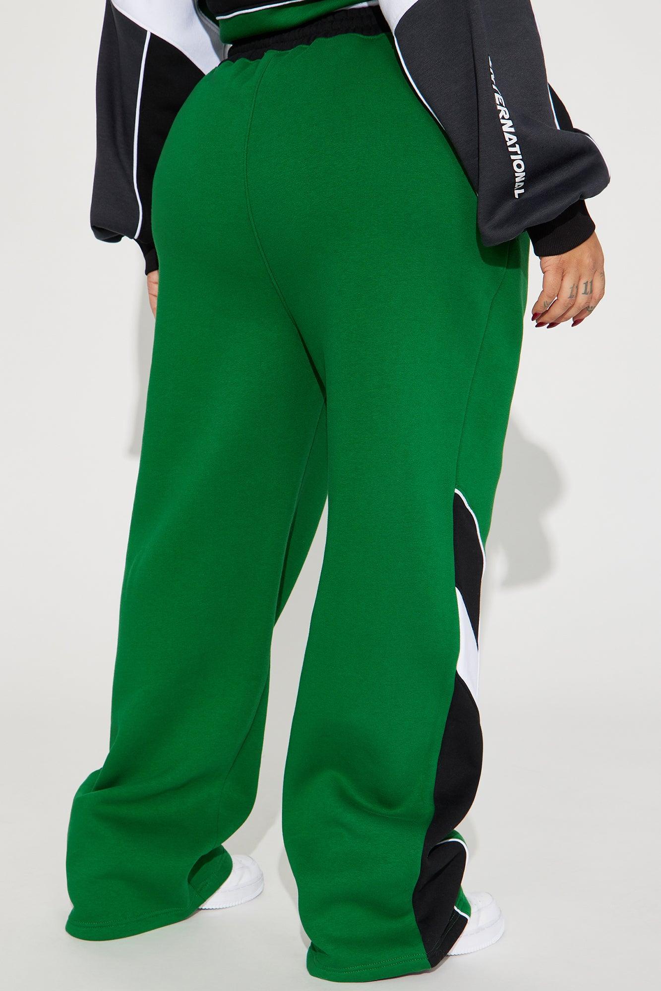 Competitive Edge Wide Leg Pant - Green/combo Product Image