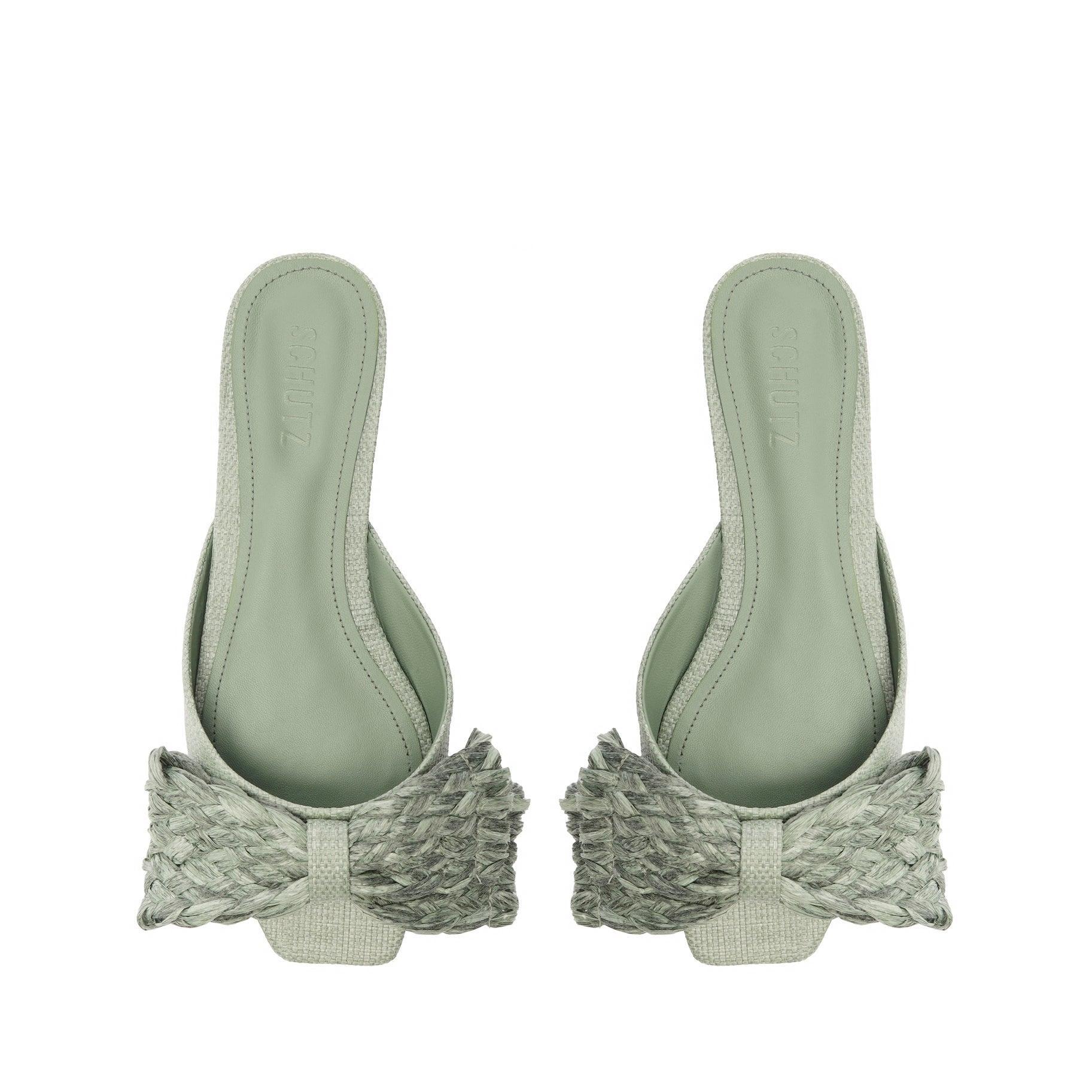 Lienne Straw Flat Sandal Product Image
