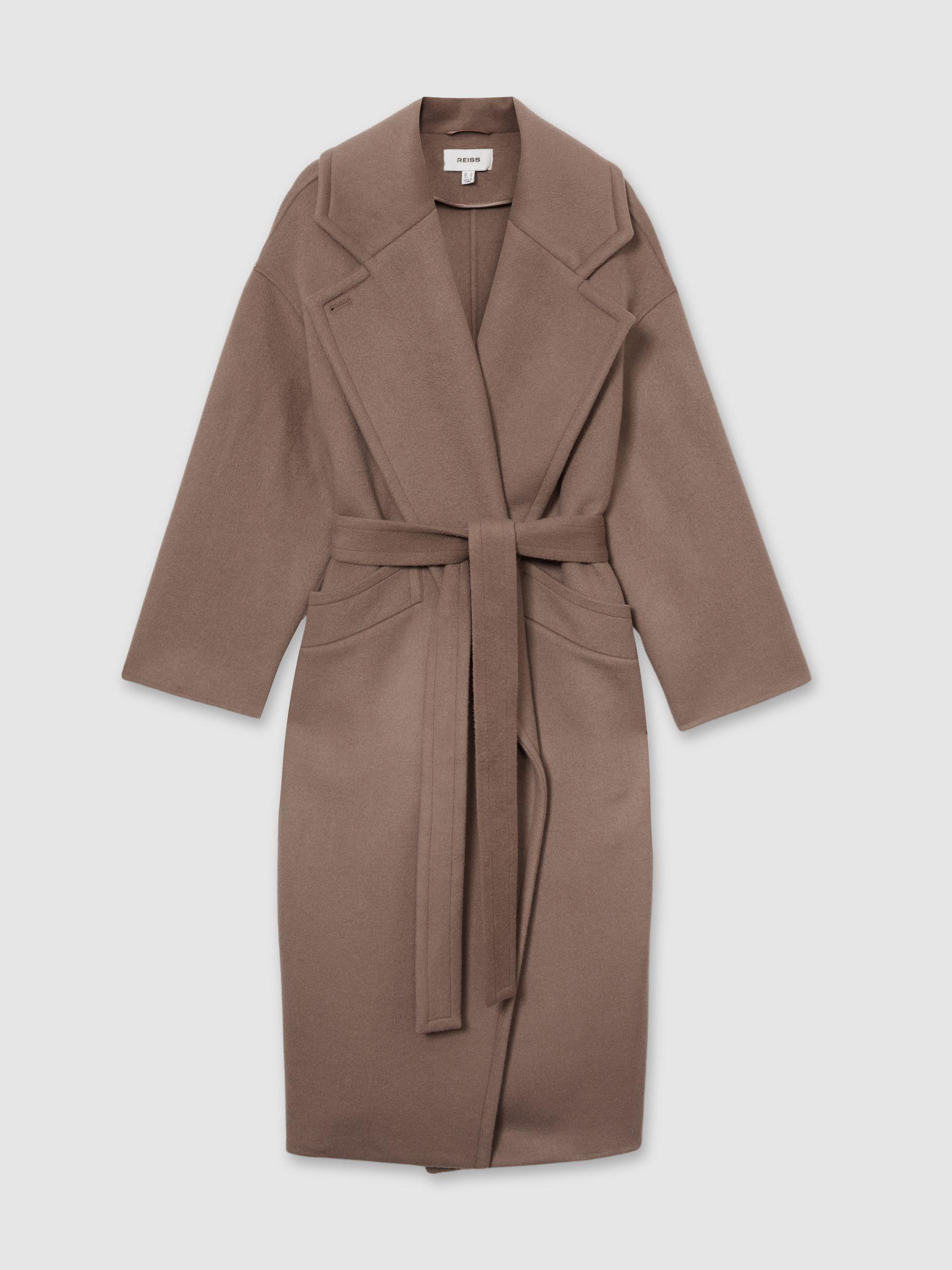 Petite Wool-Blend Blindseam Coat in Mink Neutral Product Image